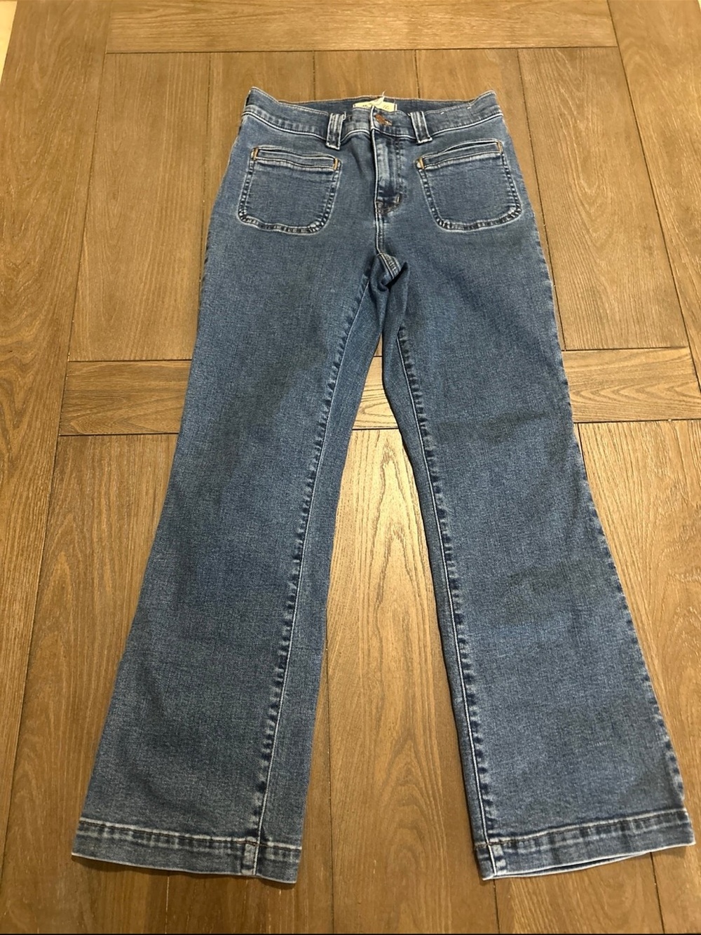 Madewell Medium Blue Flare Jeans